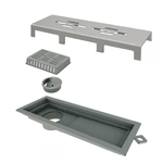 Ralo Linear Tiny PVC Inox Escovado 25cm 