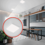 Painel Led Avant Flat Emb. 18W Biv 4000K Ne Quadrado 344180875