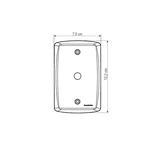 Placa Tramontina Lux2 2X4 Com Furos 57105/002