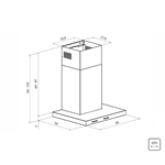 Coifa Tramontina Inox Dritta 60cm 127V 95800/001