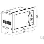 Forno Tramontina Micro-ondas 220V 25L Embutir Inox 94880/008 