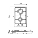 Fogão Tramontina Cooktop FF 2GX 30 94700/401