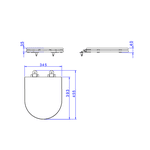 Assento Deca Matte Microban Carr/Link/Nuo/Duna AP237 BL MT 94 