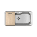 Cuba de Cozinha Deca 80X40cm com Deck e Acessórios Inox