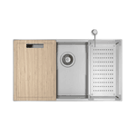 Cuba de Cozinha Deca Suprema 75X40cm com Acessórios Inox