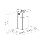 Coifa Tramontina Inox Dritta 90cm 220V 95800/004