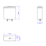 Caixa Acoplada Deca Dualflux CD21F Barbante