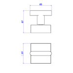 Acabamento Registro Deca 1/2" 3/4" 1" 4900.C38.PQ