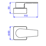 Acabamento de Registro Deca 1/2" 3/4" e 1" 4900.GL26.PQ.RD 