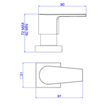 Acabamento Para Registro Deca 1/2 e 3/4 Black Matte