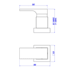 Acabamento para Registro Deca 1/2" e 3/4" 4916.GL90.PQ.RD