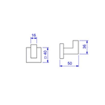 Cabide Quadratta Deca 2060.CT83.MT