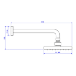 Chuveiro Deca Com Tubo Parede - 1985.C.CT Cromado