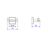 Cabide duplo Deca Polo Red Gold 2062 GL33 RD