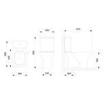 Caixa Acoplada Debba Black Matte Roca B341297088