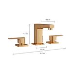 Misturador Deca Mesa Bica Baixa Level Red Gold 1875.GL26.RD