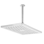 Ducha Retangular com Braço p/ Teto Cromado Rainsense Roca