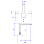 Misturador de Mesa Bica Alta para Lavatório Dream Deca 1877.C87