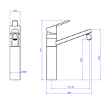 Misturador Monocomando De Mesa Para Cozinha Flex Plus 2250.C