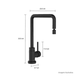 Misturador Monocomando de Mesa para Cozinha Spin Deca 2270.BL72.MT 