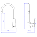 Misturador Deca Bica Movel Level - 2271.C26