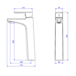 Misturador Monocomando de Mesa Bica Alta Deca 2885.GL26.RD