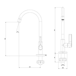 Torneira Celite Lix Mesa Bica Alta Cromado