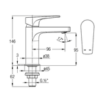 Torneira Celite Noronha Mesa Bica Baixa Cromado