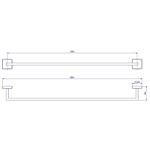 Porta Toalha Clean Deca 2040.C.060.CLN