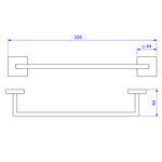 Porta Toalha Clean De 30cm Deca 2040.C.030.CLN