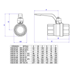 Registro Deca Esfera 1552 B - 1.1/2'