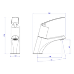 Torneira Deca para Lavatório de Mesa Fechamento Automático Decamatic Eco 1173.C.CONF Cromado