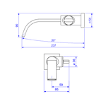 Torneira de parede para lavatório Deca - 1178.C33