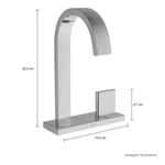 Torneira Deca com chapa bica alta Polo 1191.C33