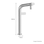 Torneira de mesa para cozinha Deca Bica Alta Click Frontal 1191C 