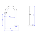 Torneira de Mesa Bica Baixa para Lavatório 1197 GL Tube Deca