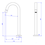 Torneira de Mesa Deca Tube - 1198.C.TUB