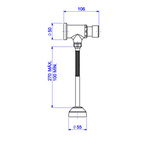 Válvula Deca Mictório Eco Horizontal - 2572.C