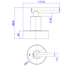 Acabamento Registro Deca Beta Cromado 1.1/4 e 1.1/2 4900.C109.GD