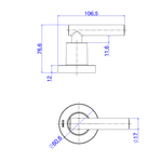 Acabamento Registro Deca Beta 1/2 e 3/4 Cromado 4900.C109.PQ