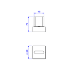 Acabamento Registro Deca Polo Até 1" Black Matte 4900.BL33.PQ.MT