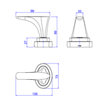 Acabamento Registro Deca LK Até 1" Cromado 4900.C17.PQ