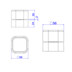 Acabamento Registro Deca You 1/2 e 3/4 Cromado 4900.C105.PQ