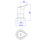 Acabamento Registro Deca Gama 1/2 e 3/4 e 1" Cromado 