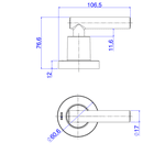 Acabamento Registro Deca 1/2" e 3/4" 4916.C109.PQ Cromado