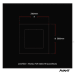 Plafon Led Quadrado 24w Painel Embutir Slim Avant 1ª Linha 858131374