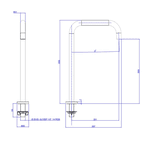Bica Deca P/Mesa Monocomando Black Matte 1792.BL105.MT