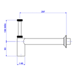 Sifão Para Banheiro Deca 1680.BL.100.112.MT