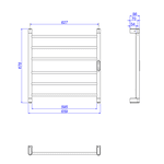 Toalheiro Deca Termico Parede Cromado 2044.C110D.AQC