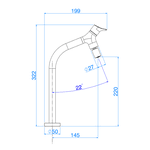 Torneira Deca Gama Bica Móvel de Mesa Cromado 1167.C11